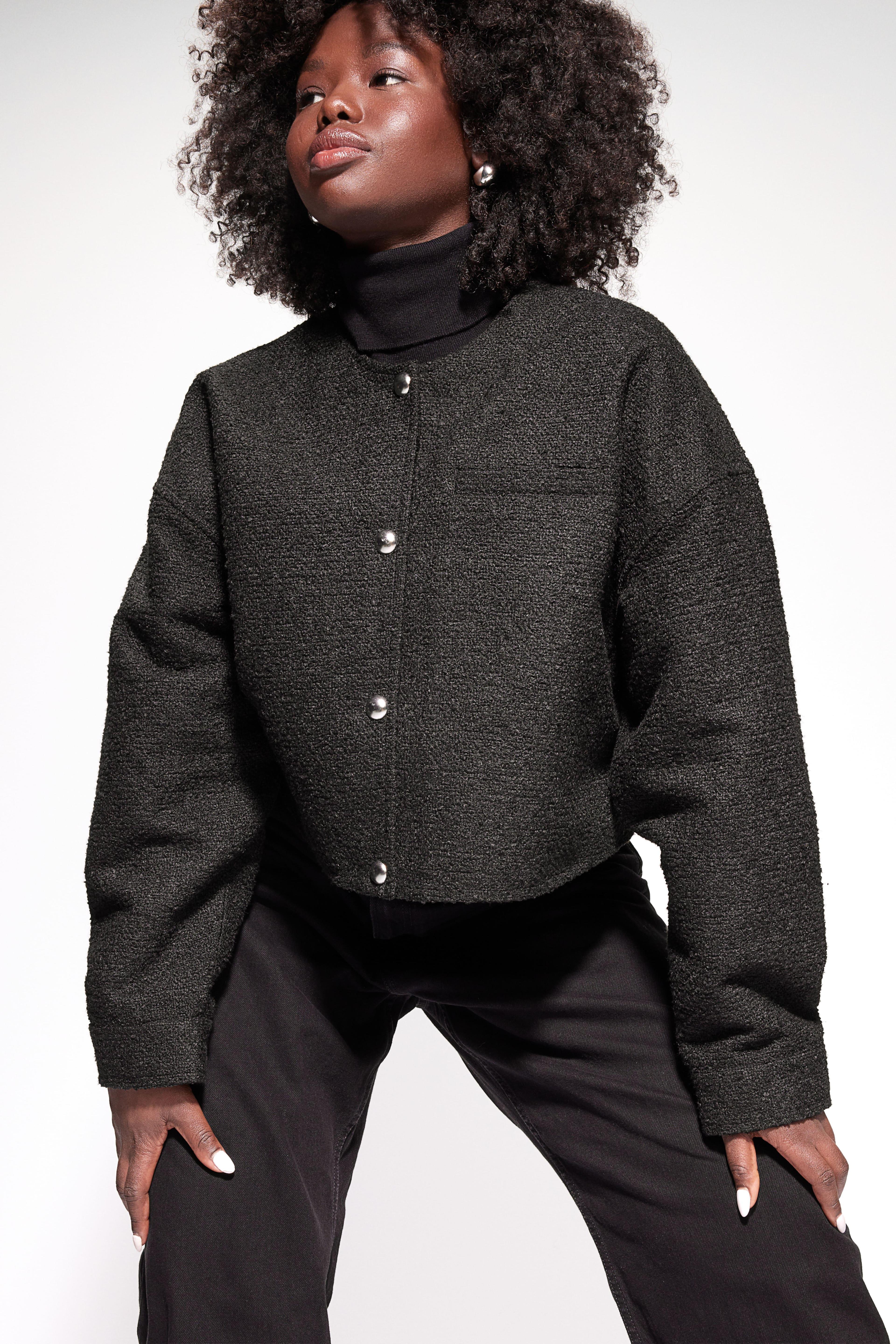 Oversized Button-front Jacket Product Image