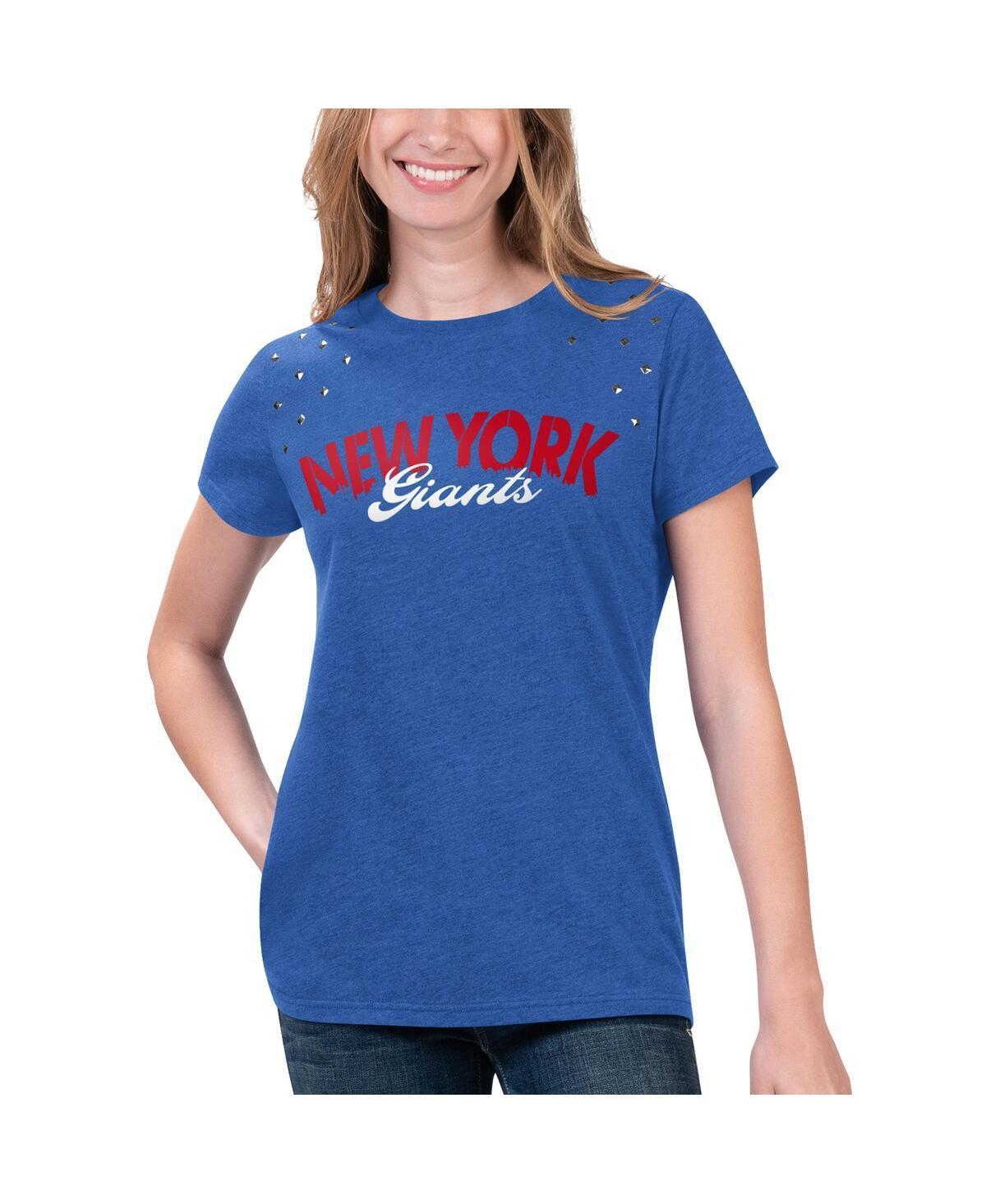 Womens G-iii 4Her by Carl Banks Heathered Royal New York Giants Main Game T-shirt product image