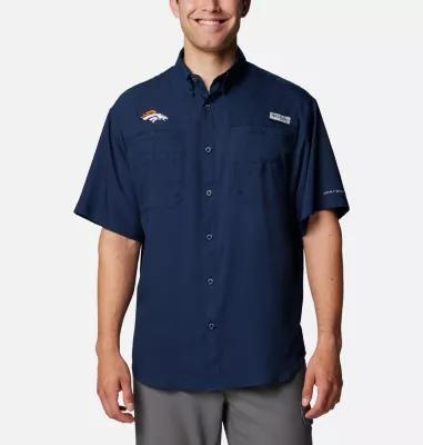 Columbia Men's PFG Tamiami Short Sleeve Shirt - Denver Broncos- Product Image