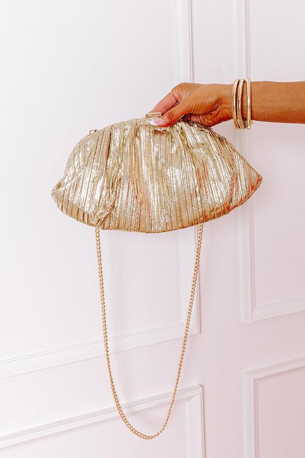 Golden Moment Metallic Clutch Product Image