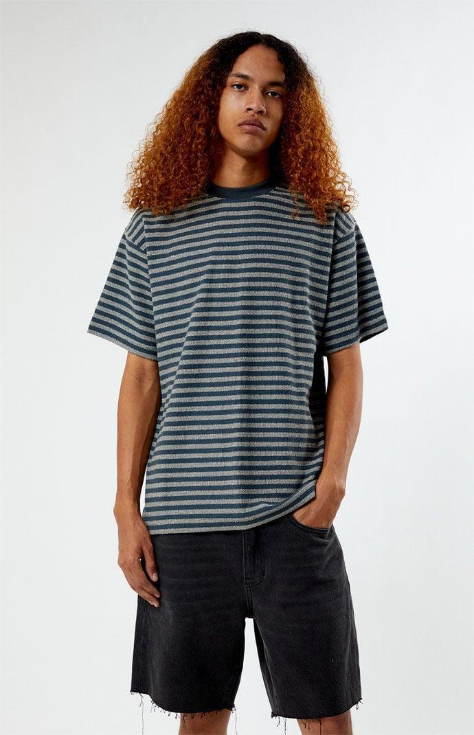 Men's Compass Striped Texture T-Shirt Product Image