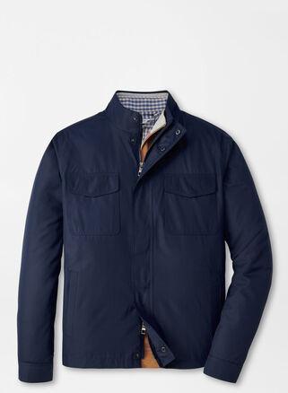 Peter Millar Mens Norfolk Bomber | Color: Navy | Size: S Product Image