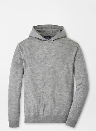 Peter Millar Mens Excursionist Flex Popover Hoodie | Color: Gale Grey | Size: 3XL Product Image