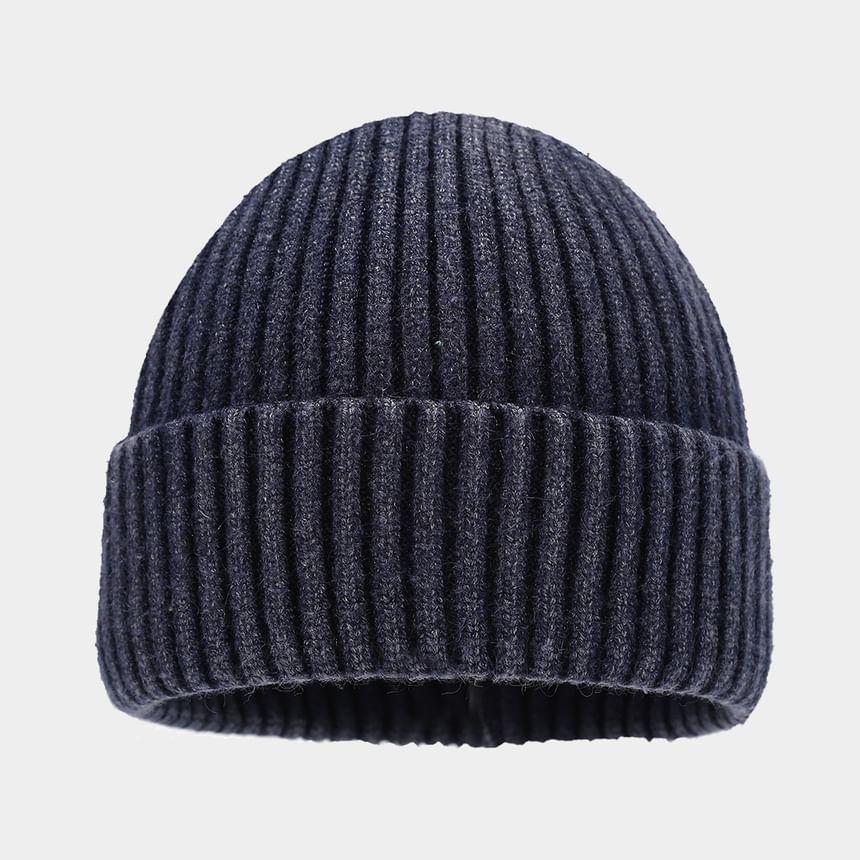 Washed Ribbed Knit Beanie product image