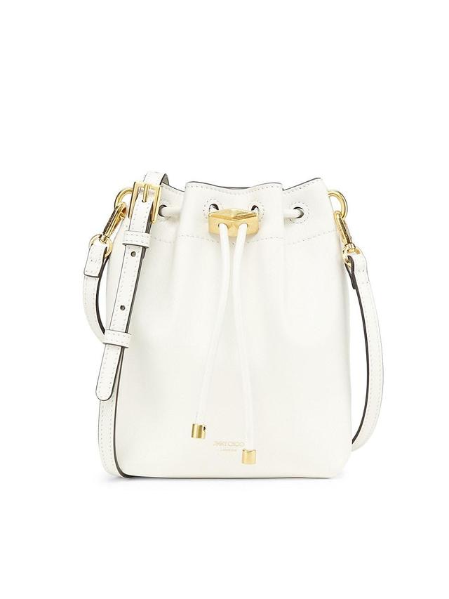 Womens Mini Cinch Leather Bucket Bag Product Image