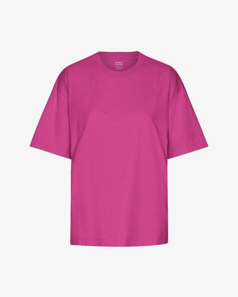 Oversized Organic T-Shirt - Magenta Blaze Product Image