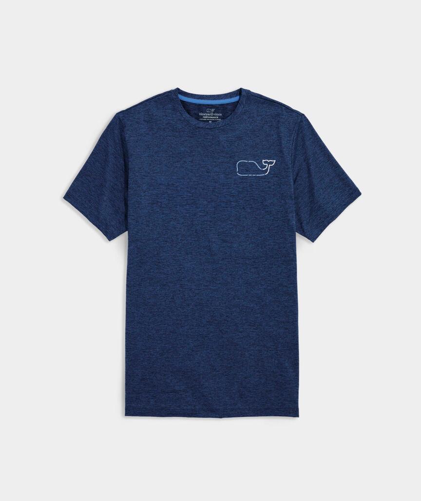 On-The-Go Whale Outline Short-Sleeve Harbor Performance Tee Product Image