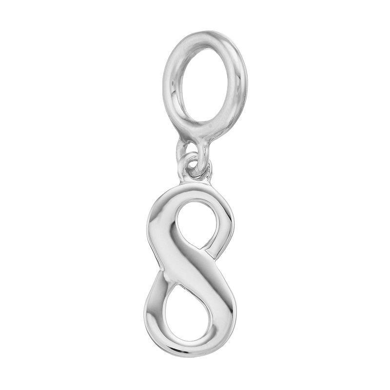 Lavish by TJM Sterling Silver Number Charm, Womens, Sterling 8 Product Image