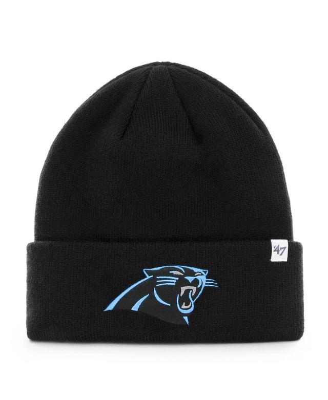 Mens 47 Black Carolina Panthers Secondary Basic Cuffed Knit Hat Product Image