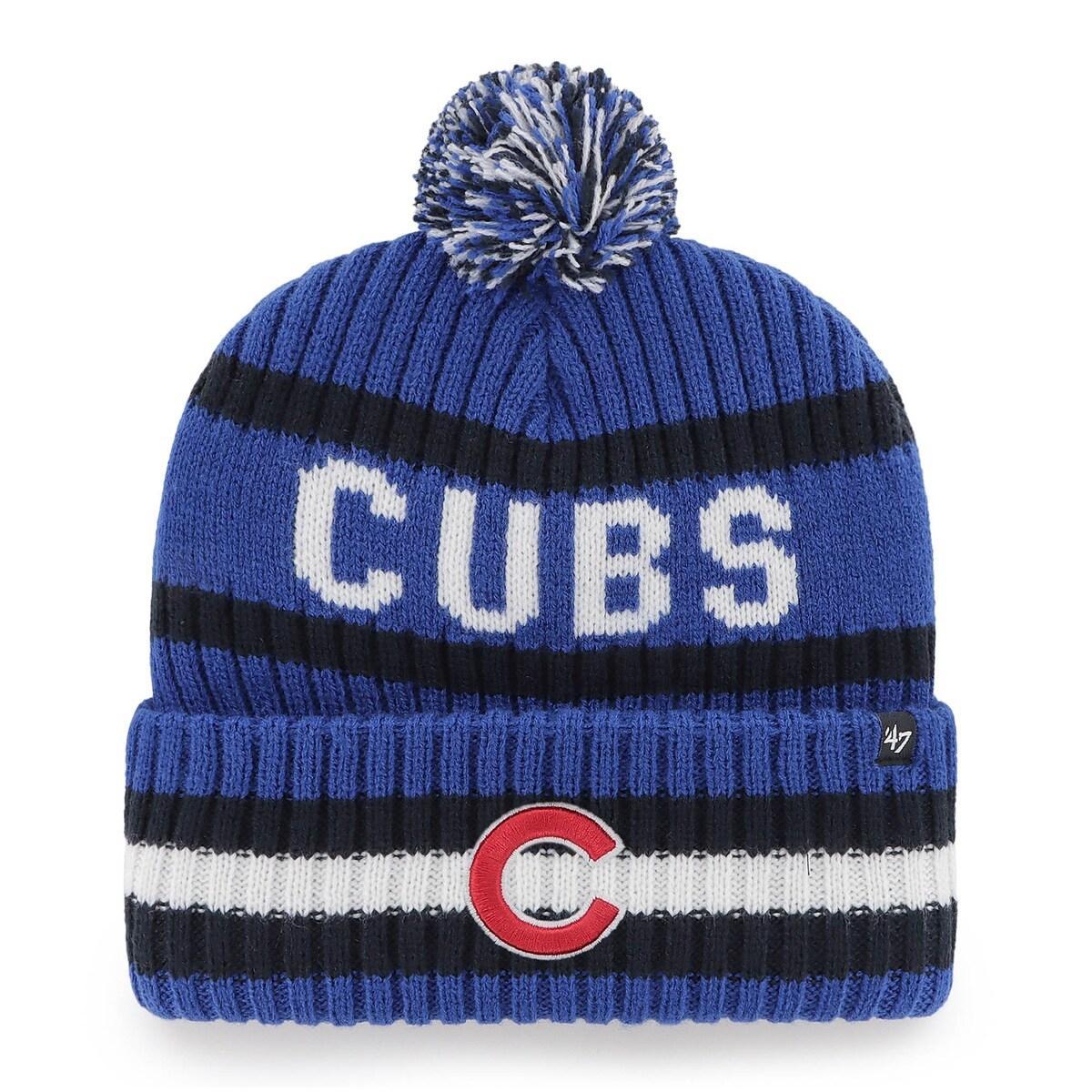 Mens 47 Royal Chicago Cubs Bering Cuffed Knit Hat with Pom Product Image