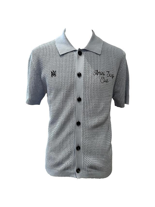 Mens Amiri Surf Club Crotchet Short-Sleeve Shirt Product Image