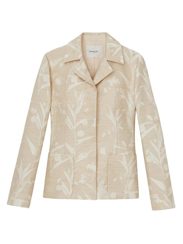 Lafayette 148 New York Botanical Jacquard Fitted Jacket Product Image