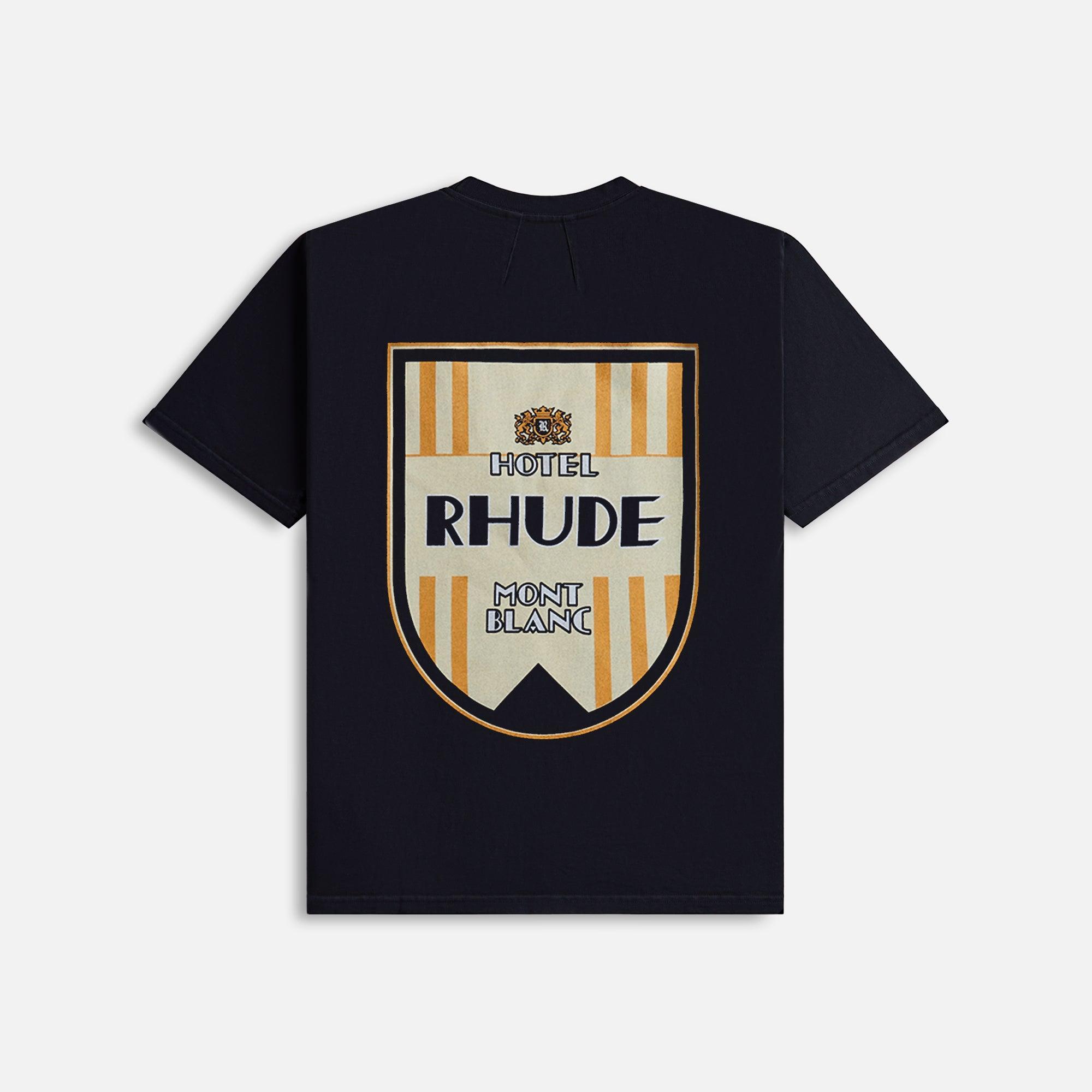 Rhude Mont-Blanc Hotel Tee - Vintage Black Male Product Image