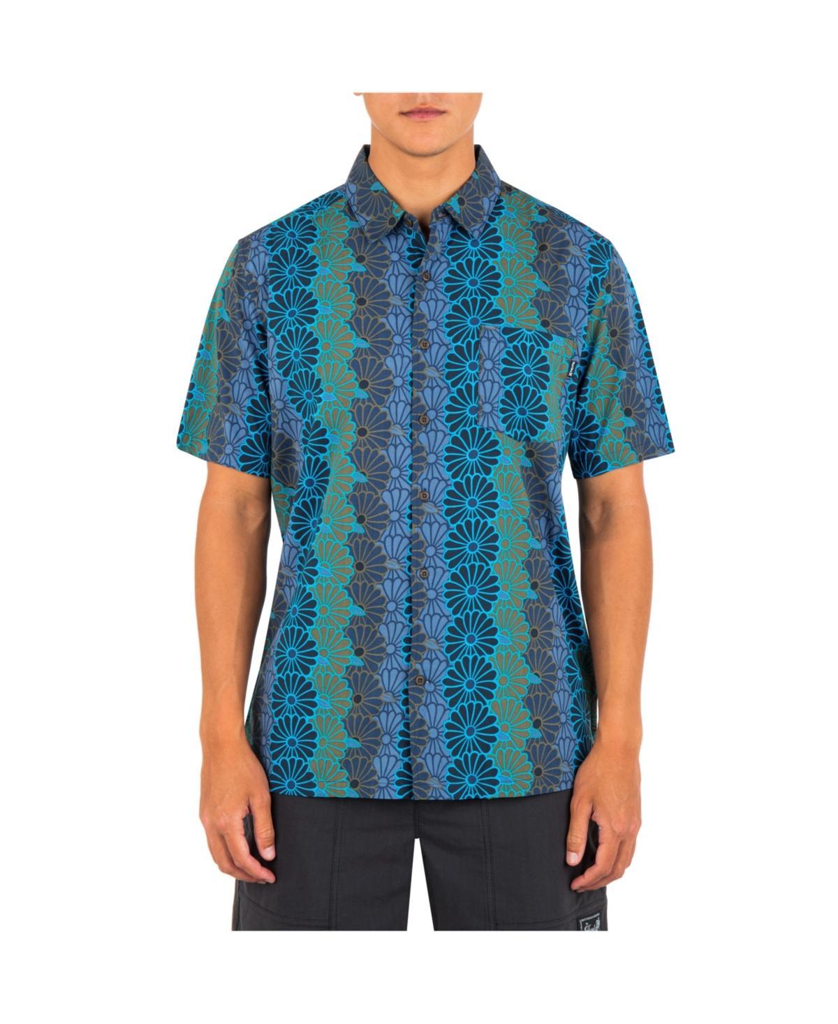 Hurley Mens Rincon Print Short Sleeve Button-Up Shirt Product Image