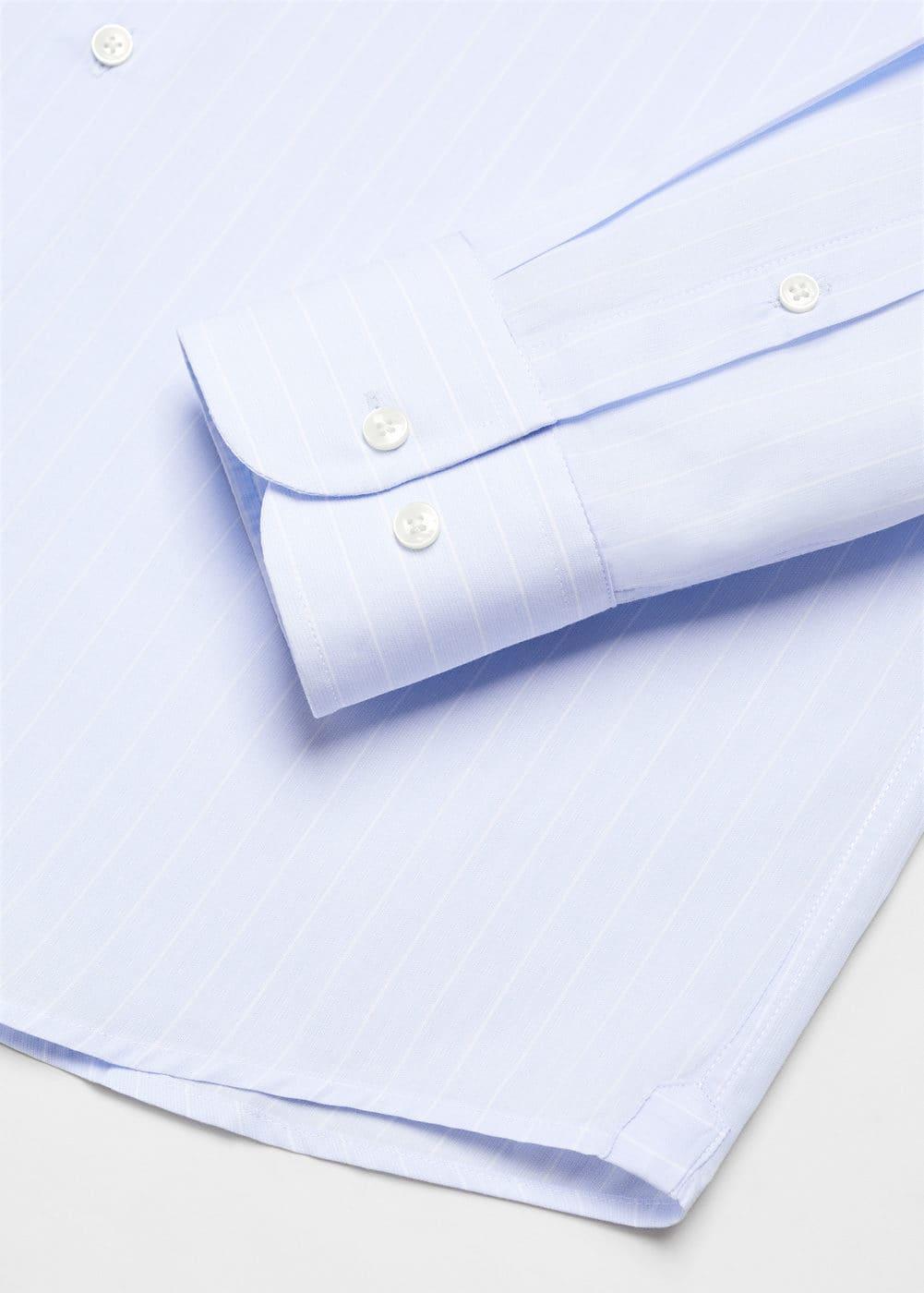 Mango Mens Regular-Fit Cotton Striped Dress Shirt Product Image