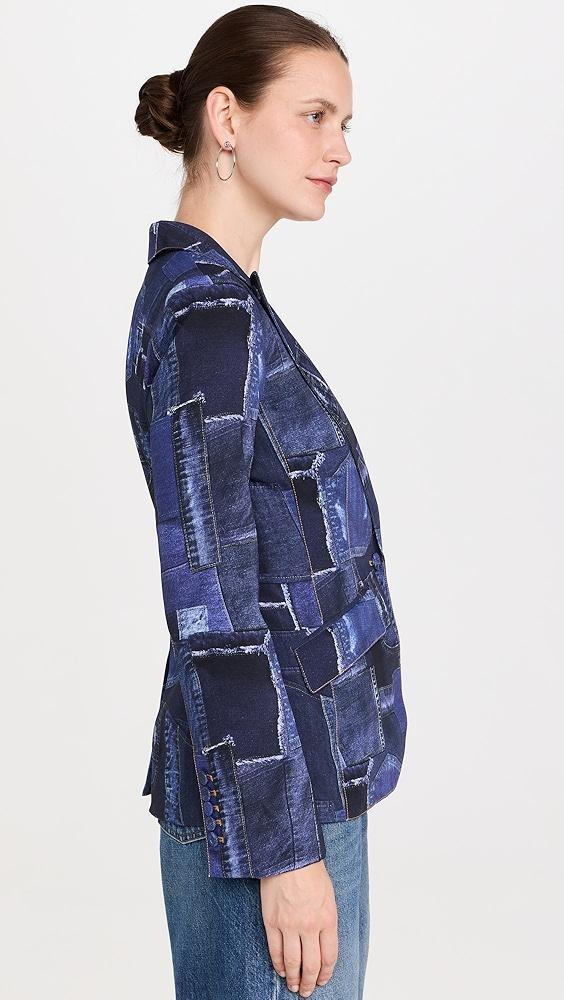 Cinq à Sept Photoreal Denim Cheyenne Blazer | Shopbop Product Image