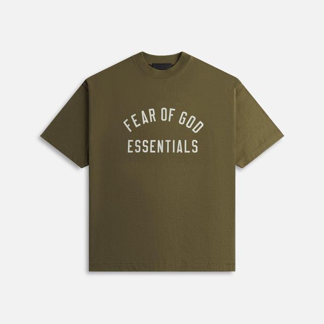 Essentials Jersey Crewneck Tee - Military Male Product Image