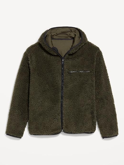 Hooded Sherpa Zip Jacket Product Image