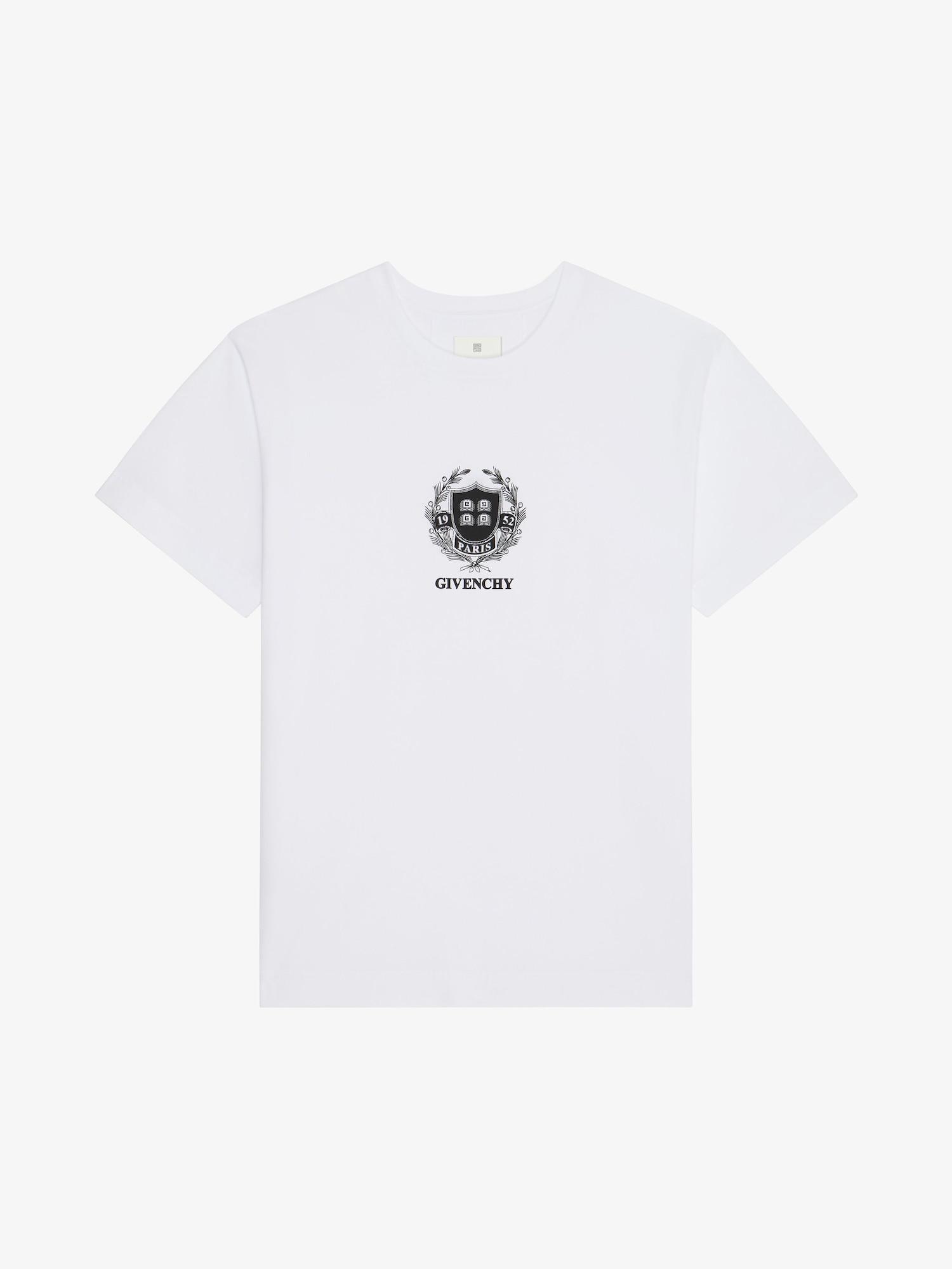 GIVENCHY Crest t-shirt in cotton - white Product Image