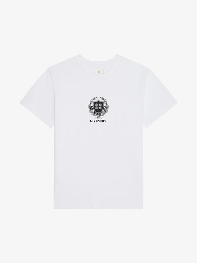 GIVENCHY Crest t-shirt in cotton - white Product Image