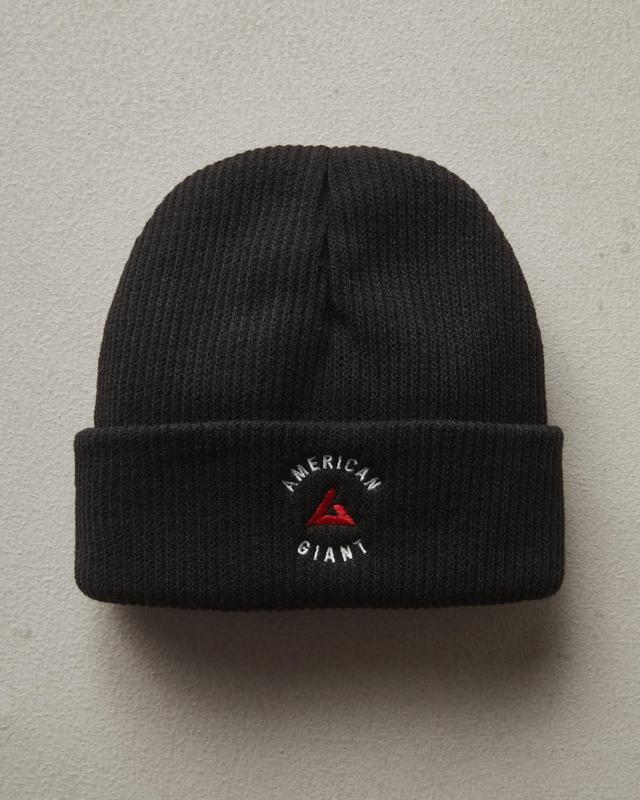 Embroidered Beanie - Black Product Image