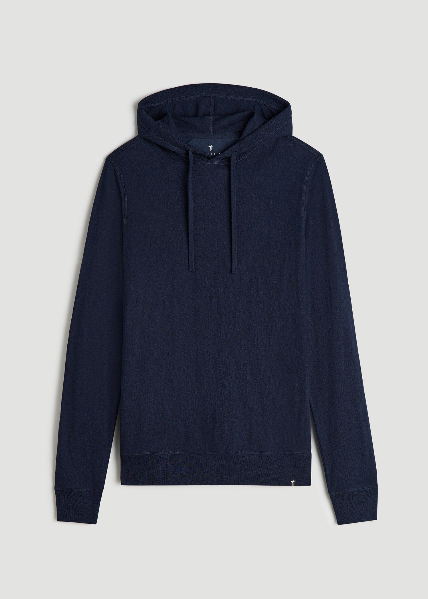 Sunwashed Slub Pullover Men's Tall Hoodie in Airy Blue Product Image