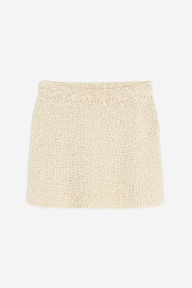 Glittery Textured-knit Skirt product image