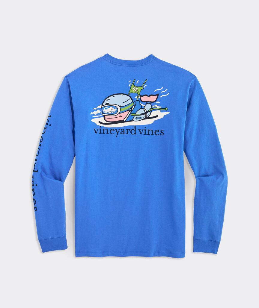 Racing Down The Slopes Long-Sleeve Pocket Tee Product Image