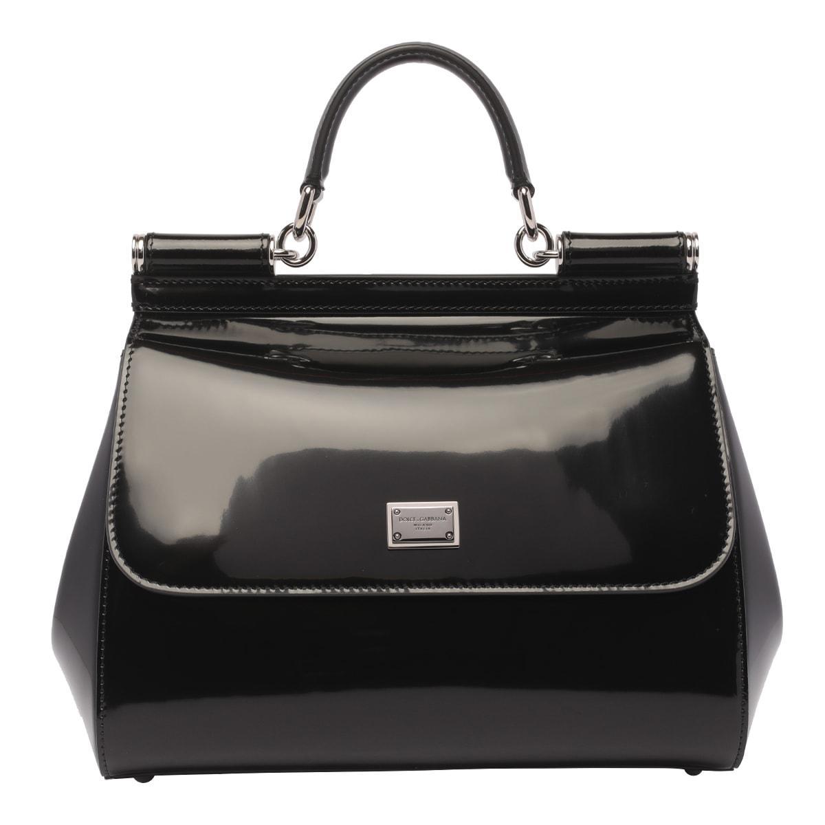 Medium Sicily Bag In Black Product Image