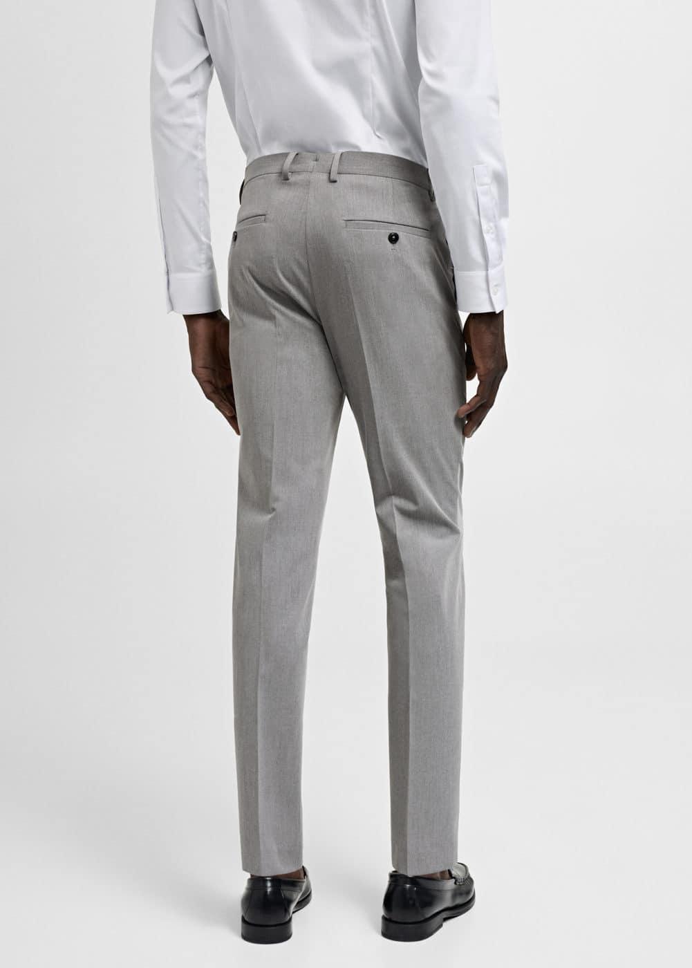 Mango Mens Stretch Fabric Super Slim-Fit Suit Pants Product Image