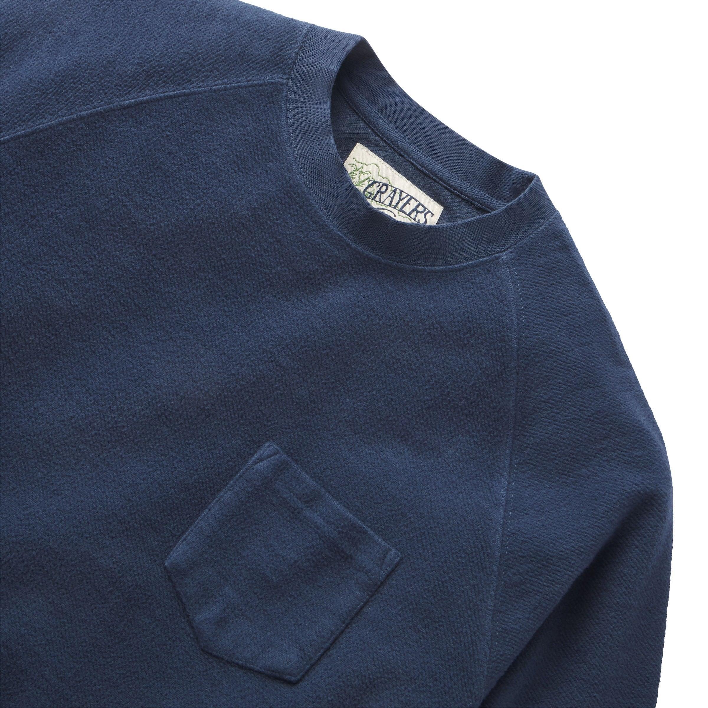 Dunlop Reverse Fleece Crew Neck - Dark Blue Product Image