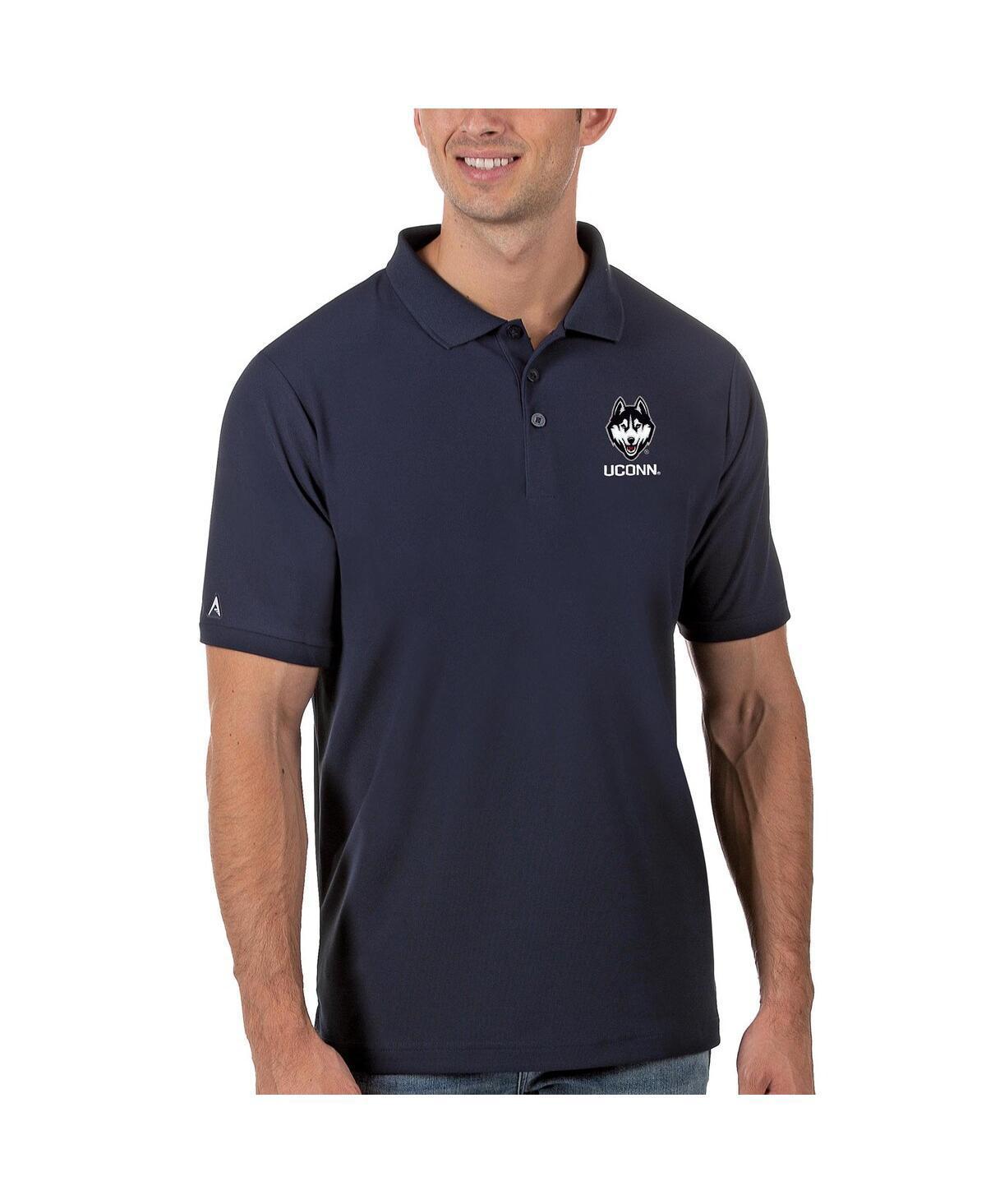 Antigua Mens Navy UConn Huskies Legacy Pique Polo Product Image