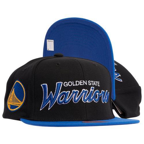 Mitchell & Ness Mens Golden State Warriors Mitchell & Ness Warriors Team Script 2.0 Snapback - Mens Product Image