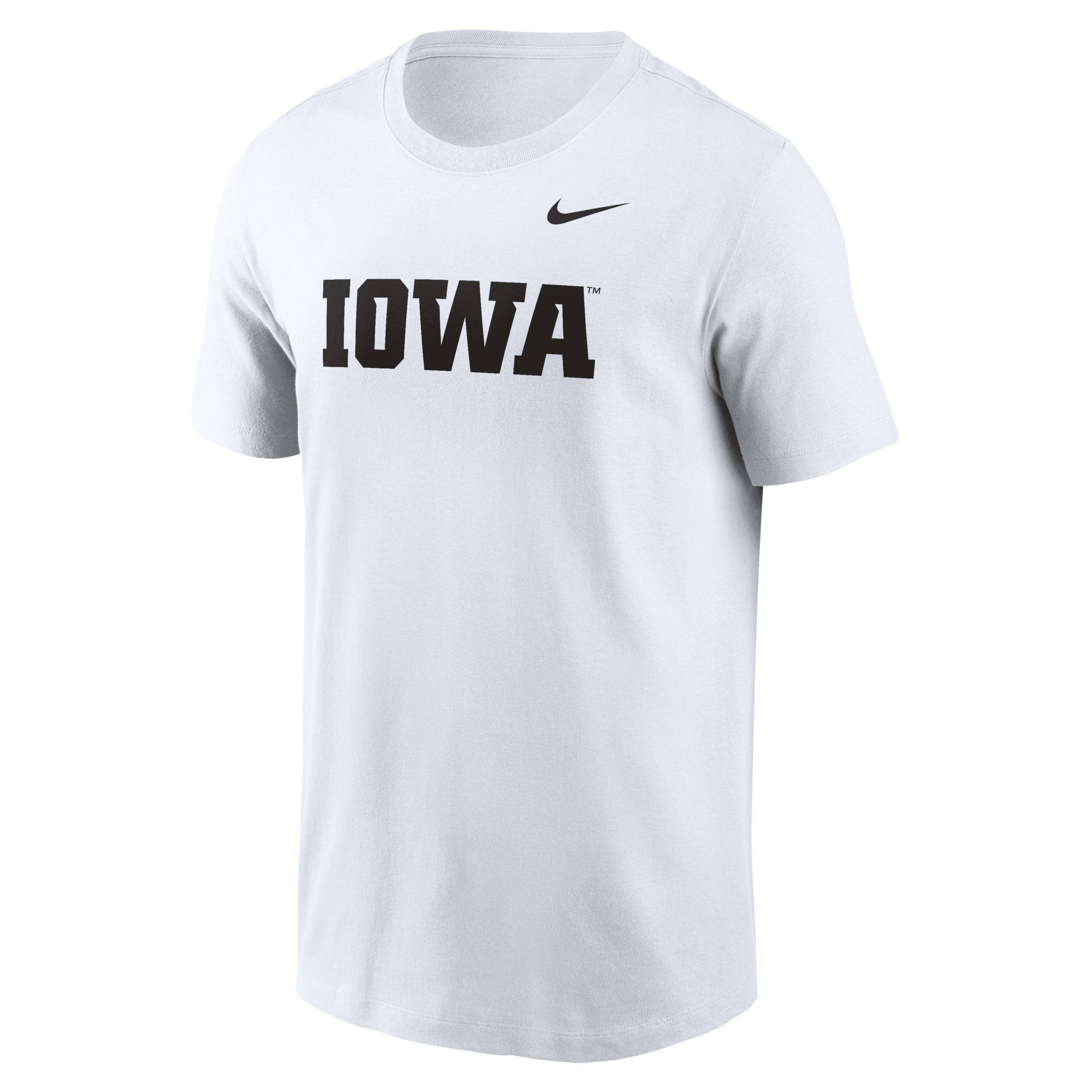 Iowa Hawkeyes Primetime Wordmark Nike Mens College T-Shirt Product Image