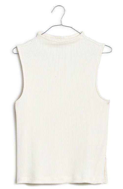 Madewell Side-Slit Mockneck Tank (True ) Women's Clothing Product Image