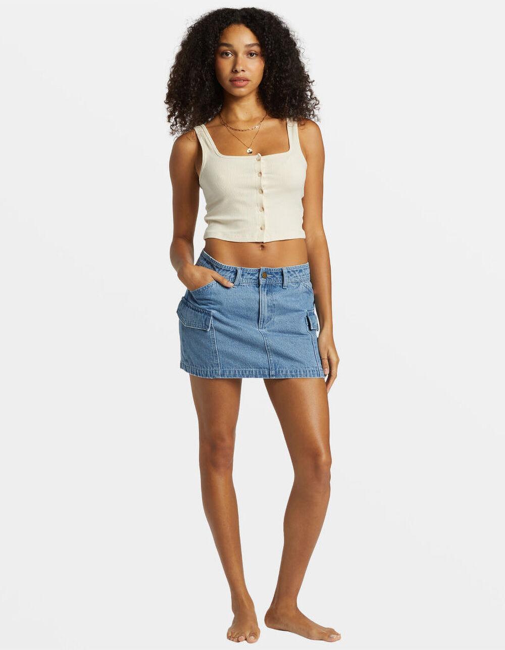 BILLABONG Hilary Womens Denim Cargo Skirt Product Image