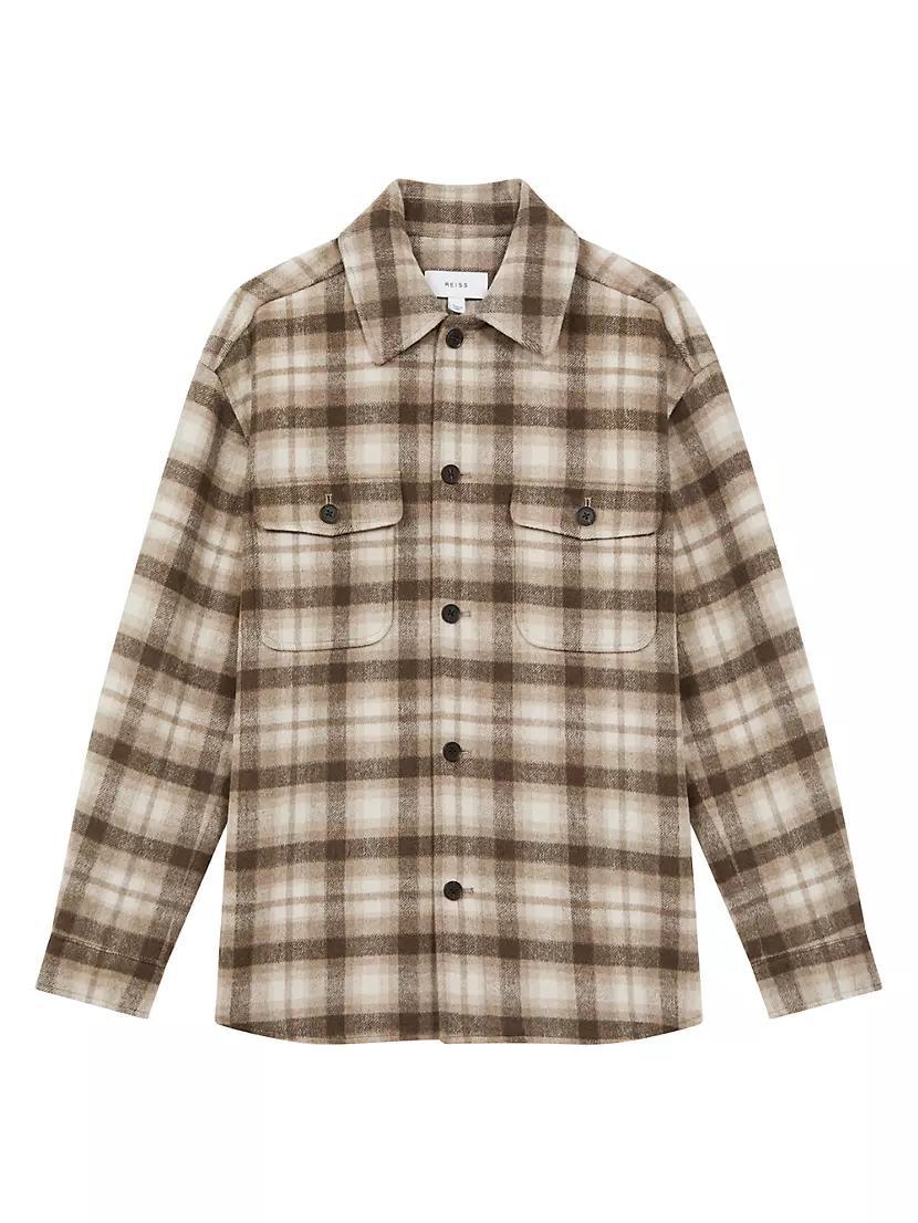 Mack Plaid Wool-Blend Shirt Product Image