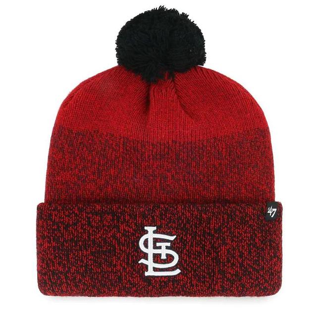 Mens 47 St. Louis Cardinals Darkfreeze Cuffed Knit Hat with Pom Product Image