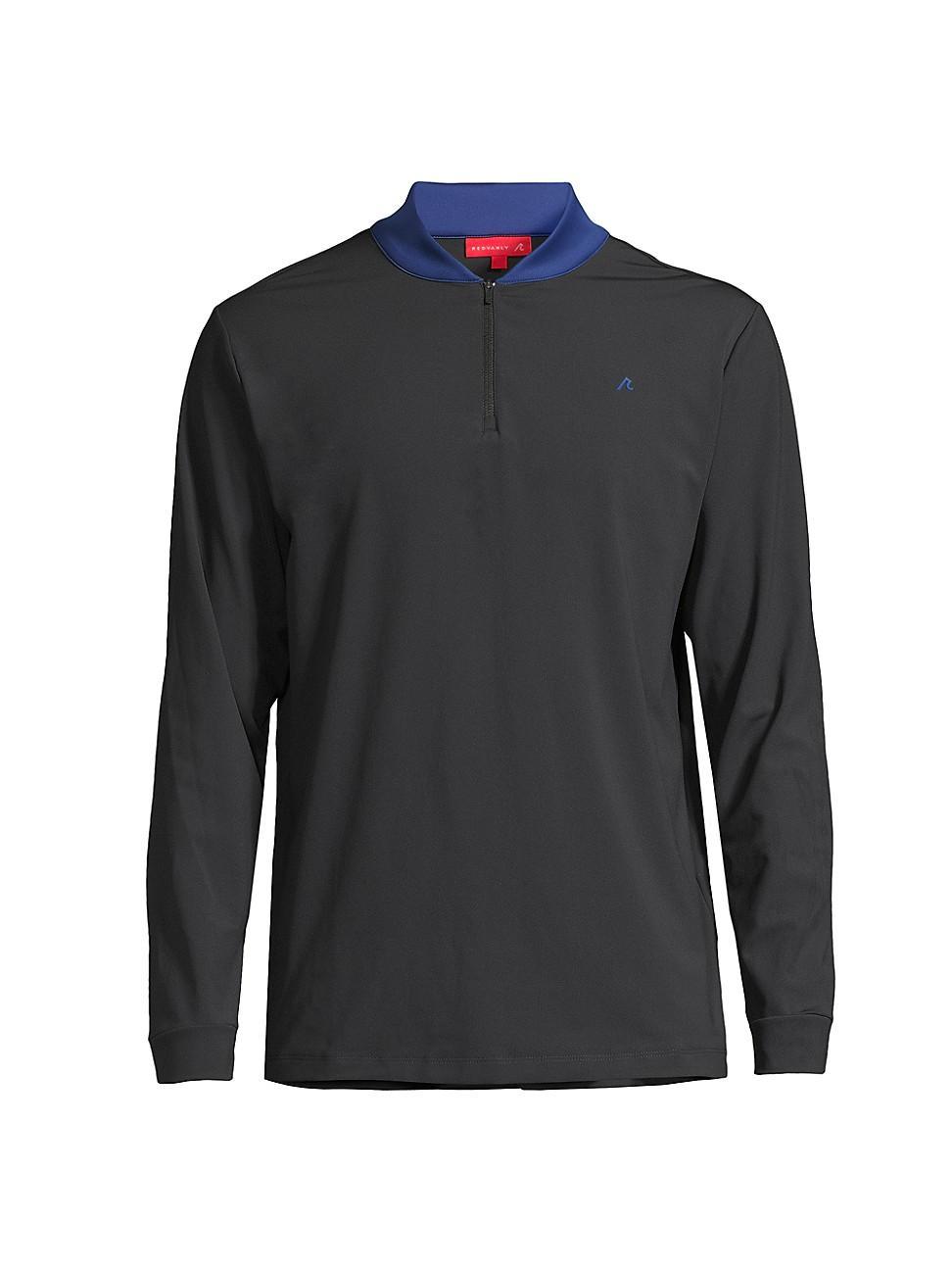 Redvanly Briar Contrast Collar Quarter Zip Pullover Product Image