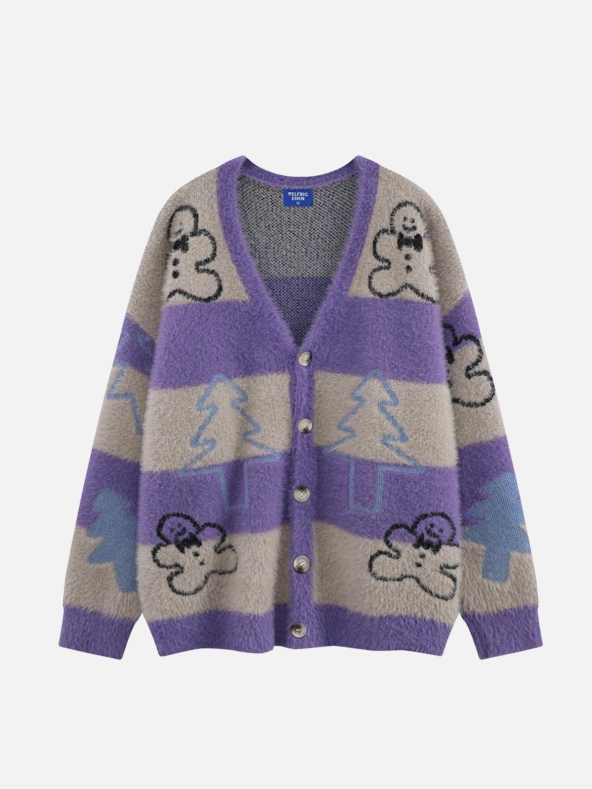 Aelfric Eden Snowman Christmas Tree Cardigan Product Image