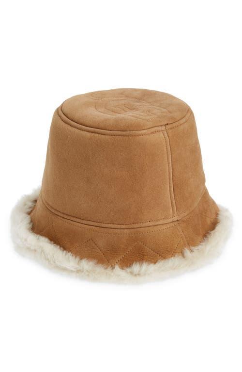 UGG(r) Tasman Stitch Genuine Shearling Bucket Hat Product Image