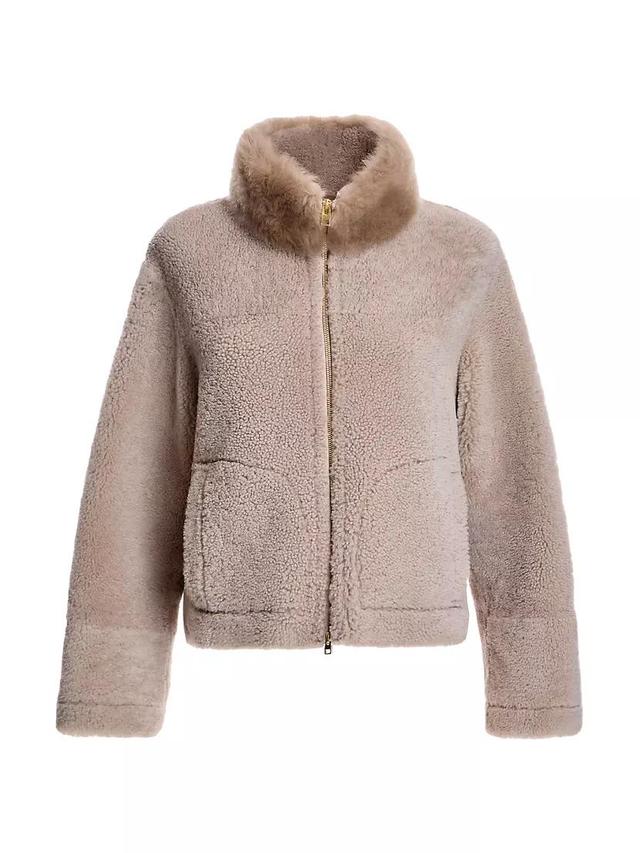 Boxy Shearling Jacket Product Image