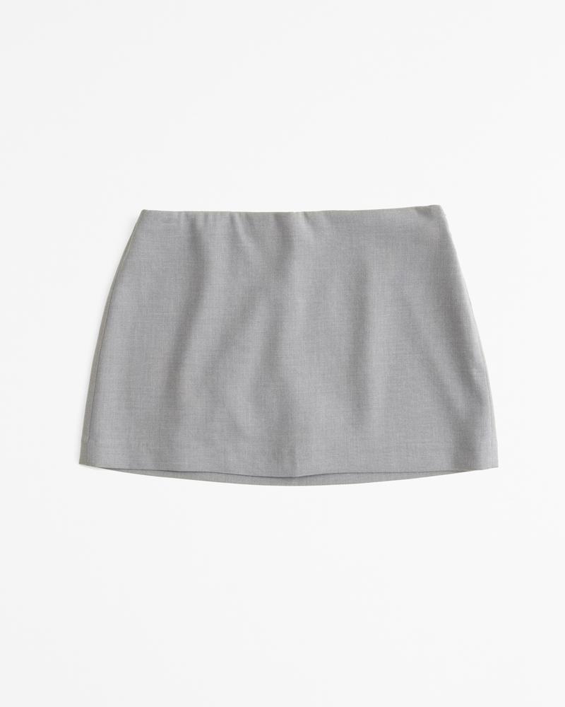 Mid Rise Tailored Mini Skort Product Image