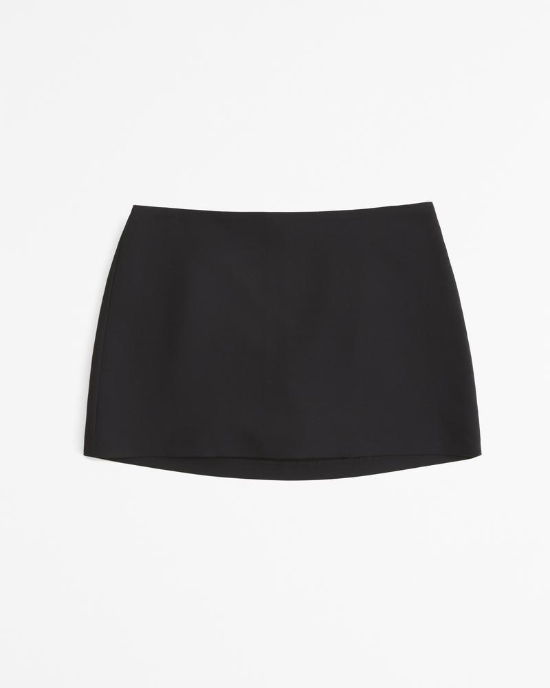 Mid Rise Tailored Mini Skort Product Image