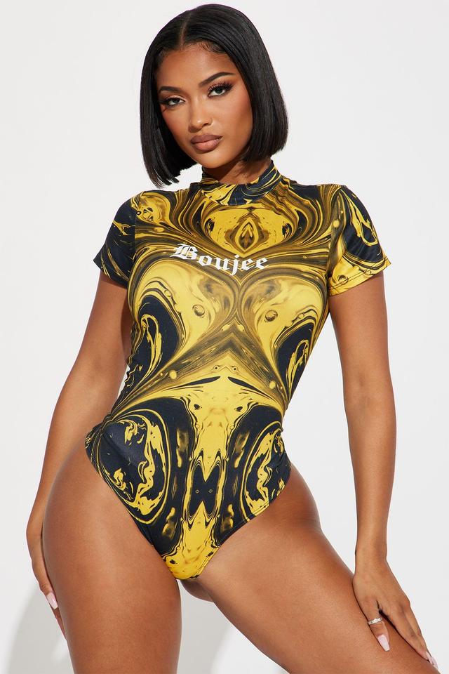 So Boujee Bodysuit - Black/combo Product Image