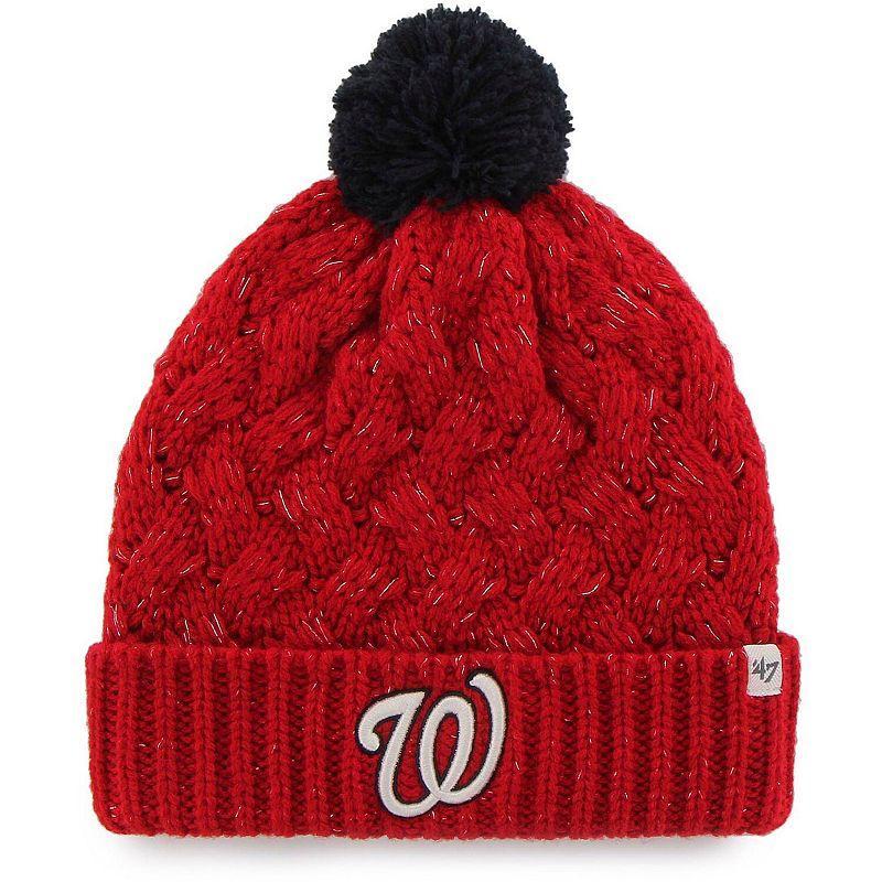 Womens 47 Washington Nationals Knit Cuffed Hat with Pom Product Image