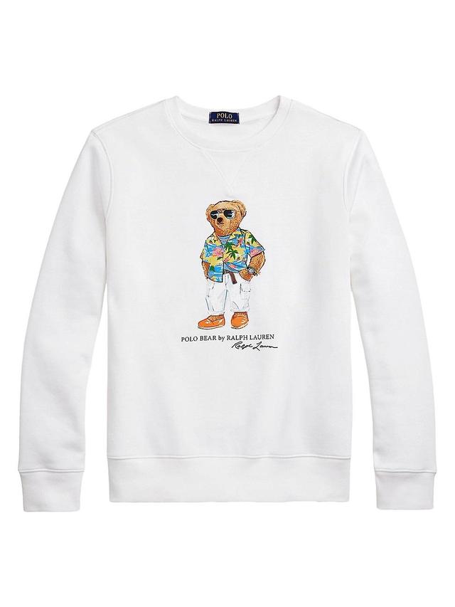 Mens Polo Bear Fleece Crewneck Sweatshirt Product Image