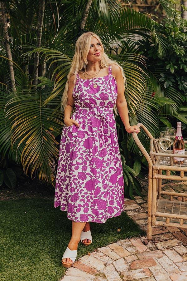 Sandy Silhouette Floral Midi Curves Product Image