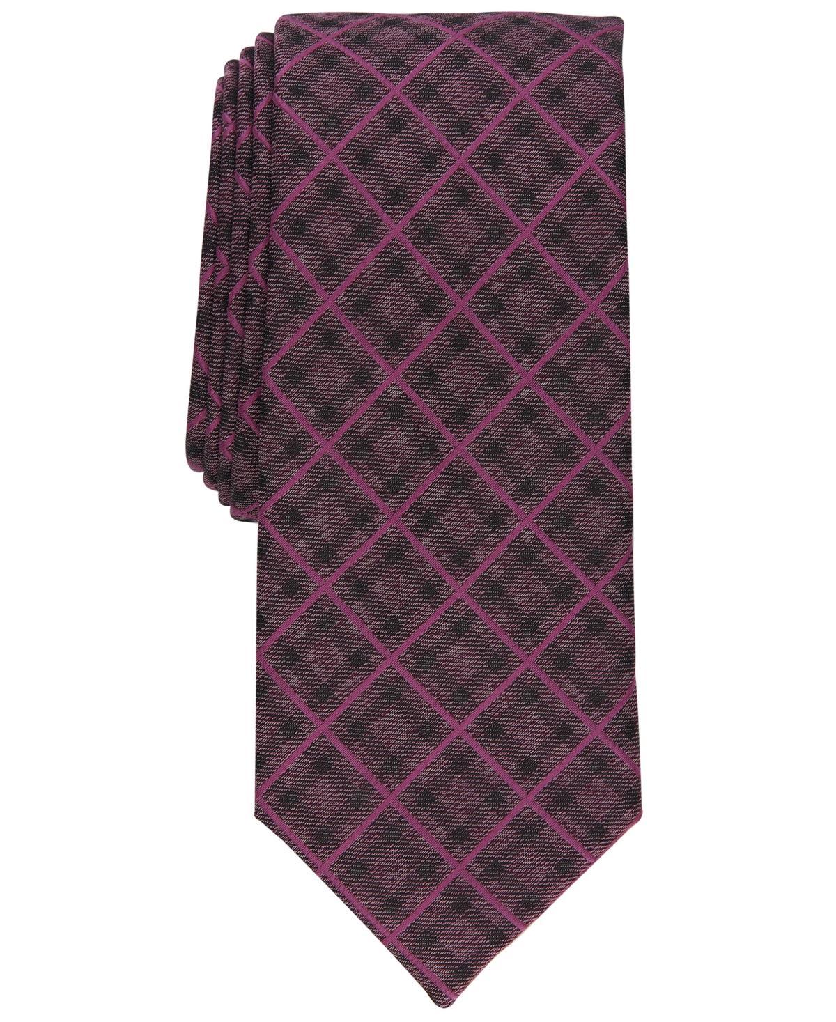 Men's Mathison Grid Slim Tie, Created for Macy's Product Image