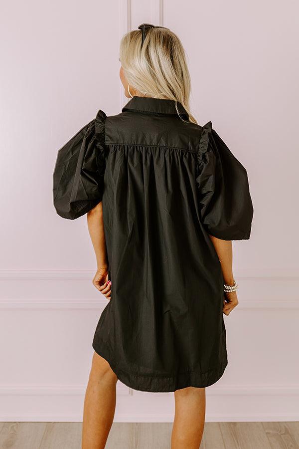 City Escapes Shift Dress In Black Product Image